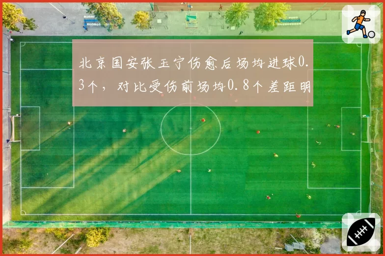 北京国安张玉宁伤愈后场均进球0.3个,对比受伤前场均0.8个差距明显